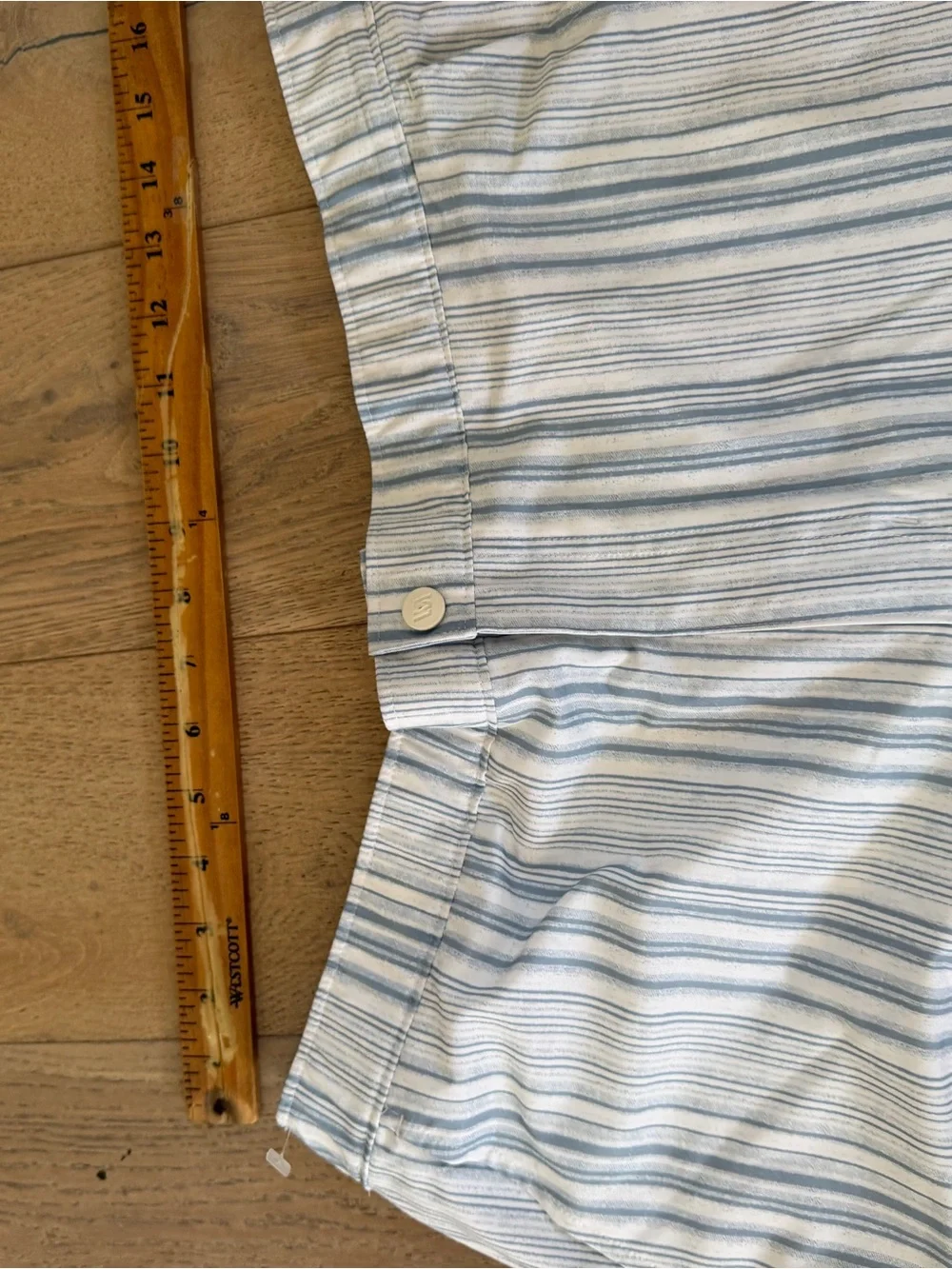 Vrst Light Blue Striped Men’s Swim short